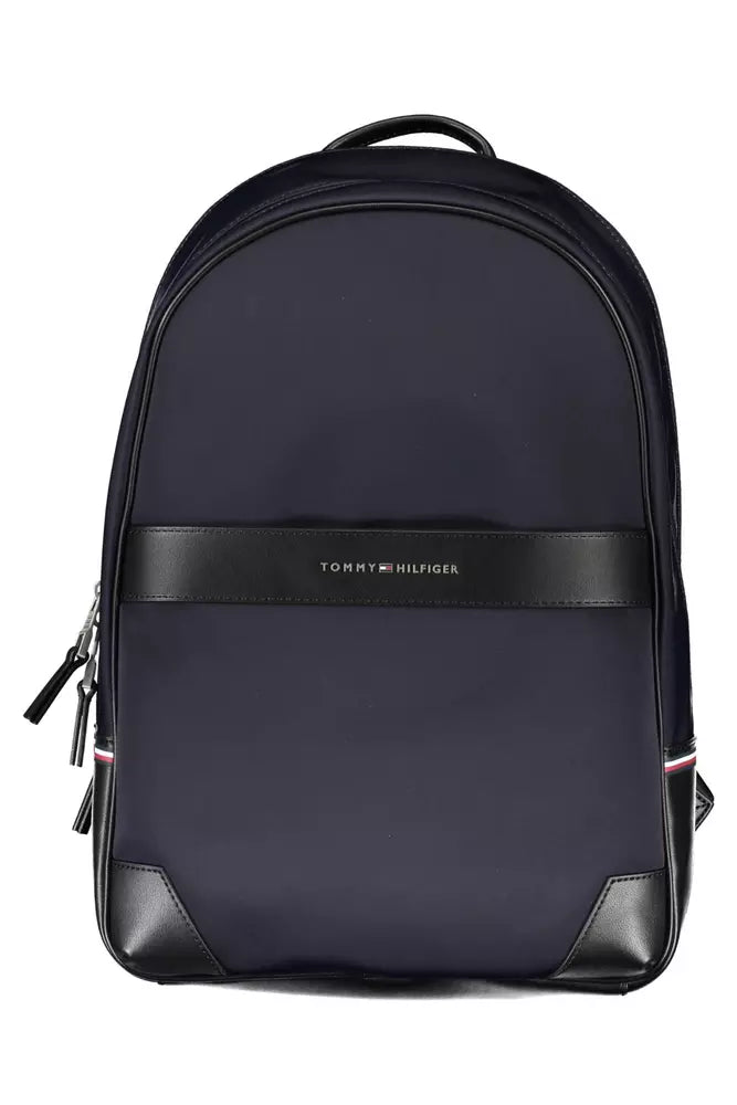 Blue Polyethylene Men Backpack - GLAMHUB BOUTIQUE 