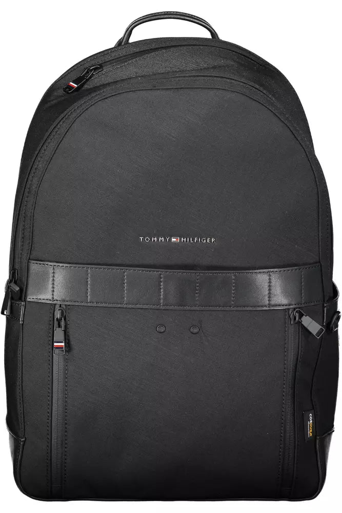 Black Nylon Men Backpack - GLAMHUB BOUTIQUE 