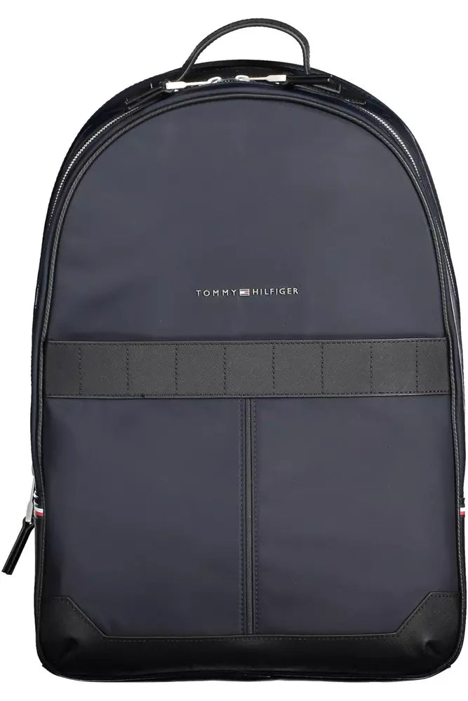 Blue Polyester Men Backpack - GLAMHUB BOUTIQUE 