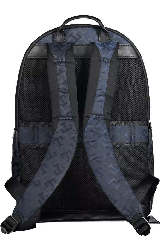 Blue Polyester Men Backpack - GLAMHUB BOUTIQUE 