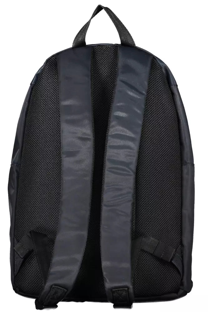 Blue Polyester Men Backpack - GLAMHUB BOUTIQUE 