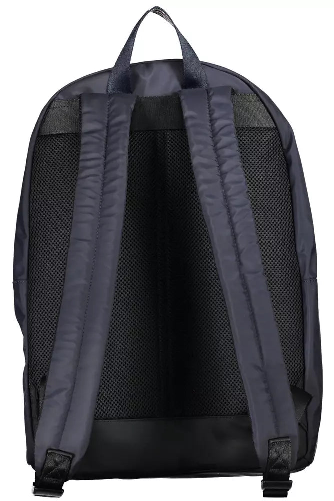 Blue Polyester Men Backpack - GLAMHUB BOUTIQUE 