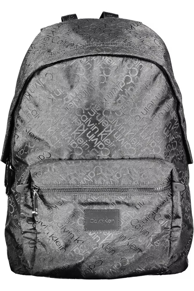 Black Polyester Men Backpack - GLAMHUB BOUTIQUE 