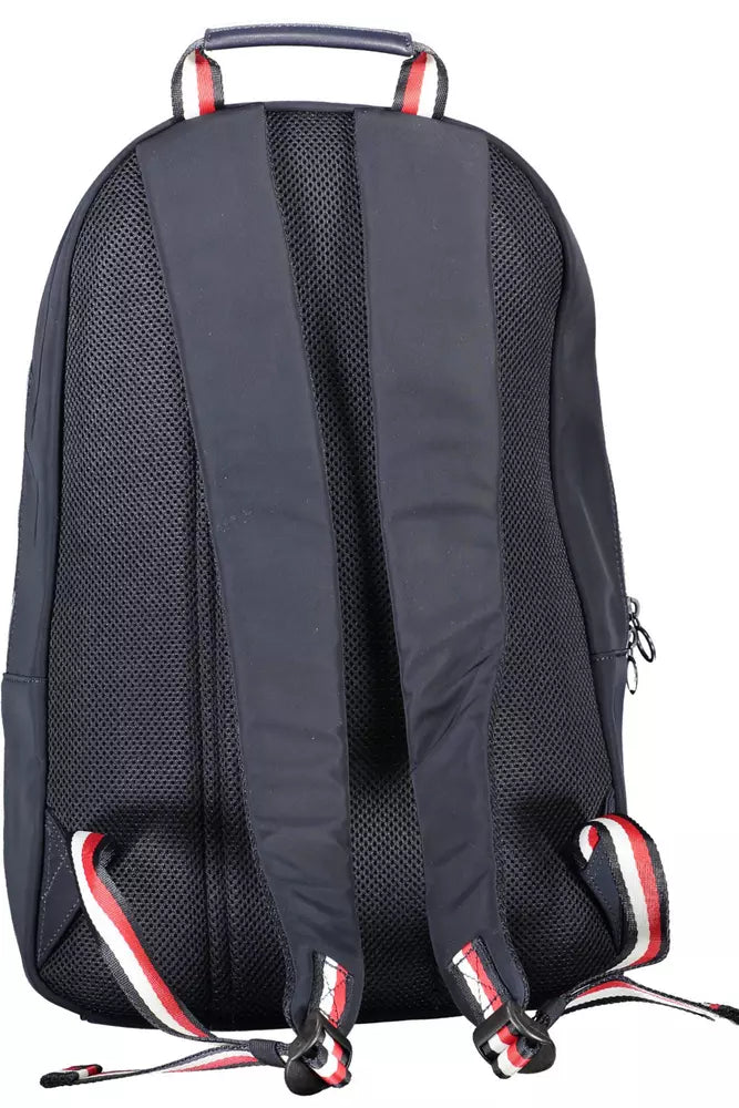 Blue Polyester Men Backpack - GLAMHUB BOUTIQUE 