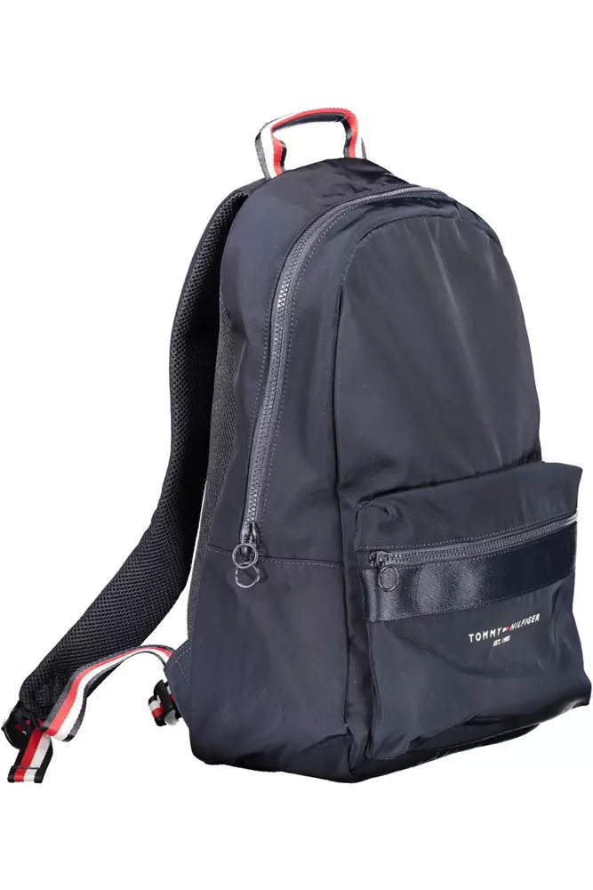 Blue Polyester Men Backpack - GLAMHUB BOUTIQUE 