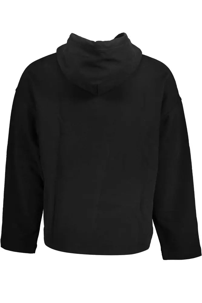 Black Cotton Men Sweater - GLAMHUB BOUTIQUE 