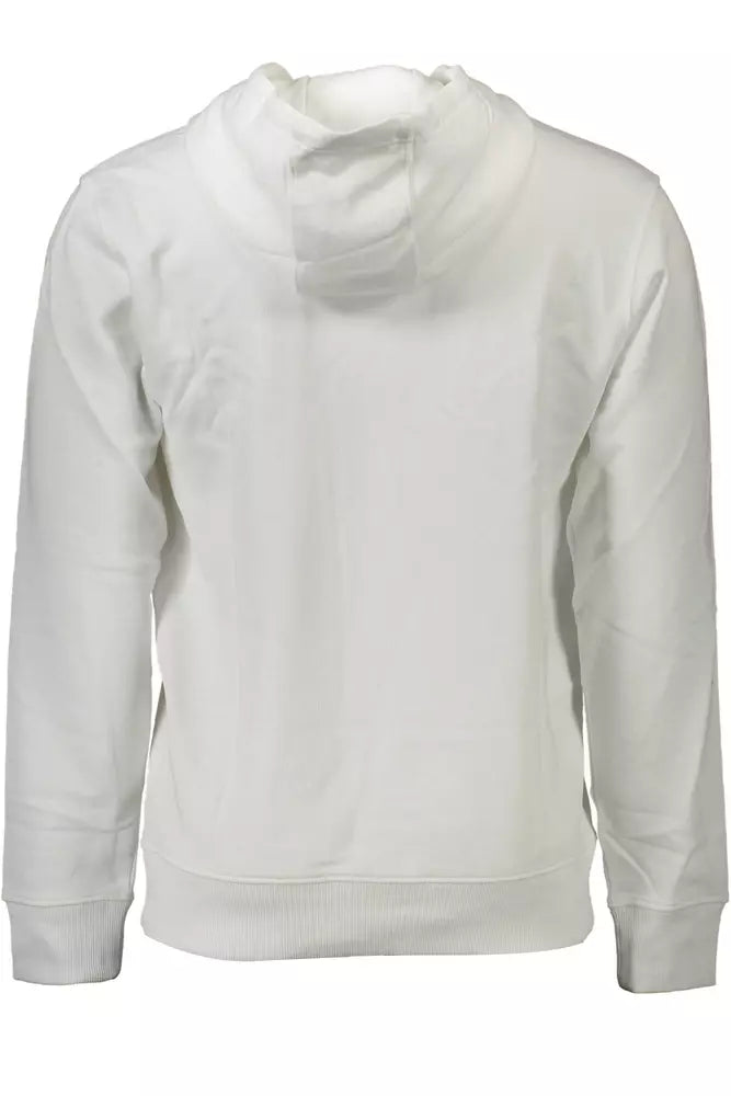 White Cotton Men Sweater - GLAMHUB BOUTIQUE 