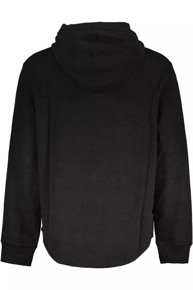 Black Cotton Men Sweater - GLAMHUB BOUTIQUE 