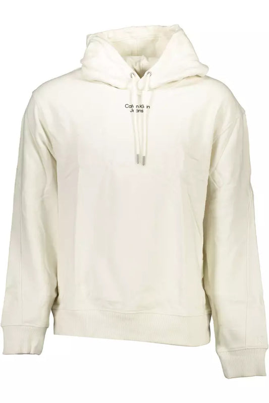 White Cotton Men Sweater - GLAMHUB BOUTIQUE 