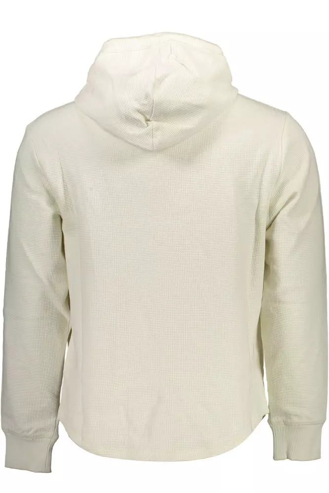 White Cotton Men Sweater - GLAMHUB BOUTIQUE 