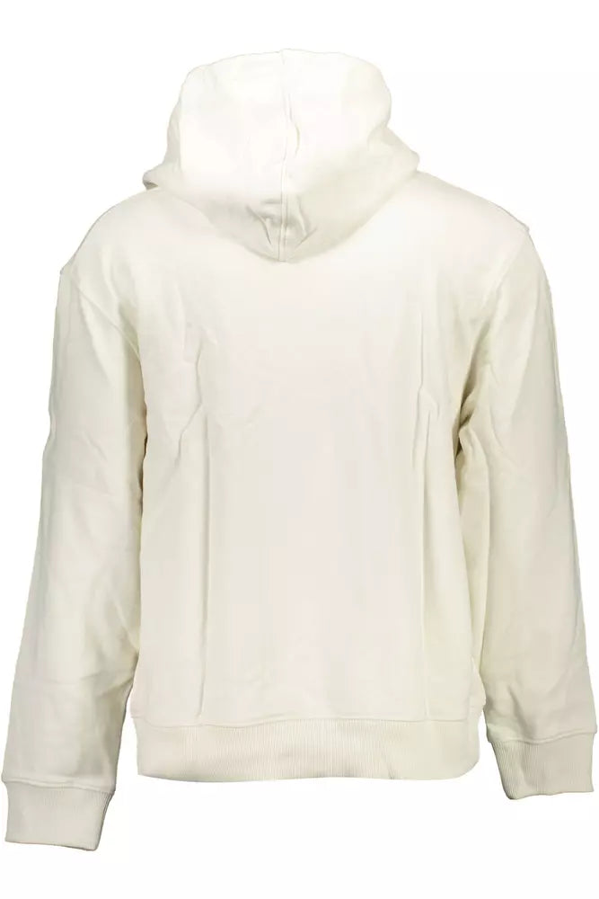 White Cotton Men Sweater - GLAMHUB BOUTIQUE 