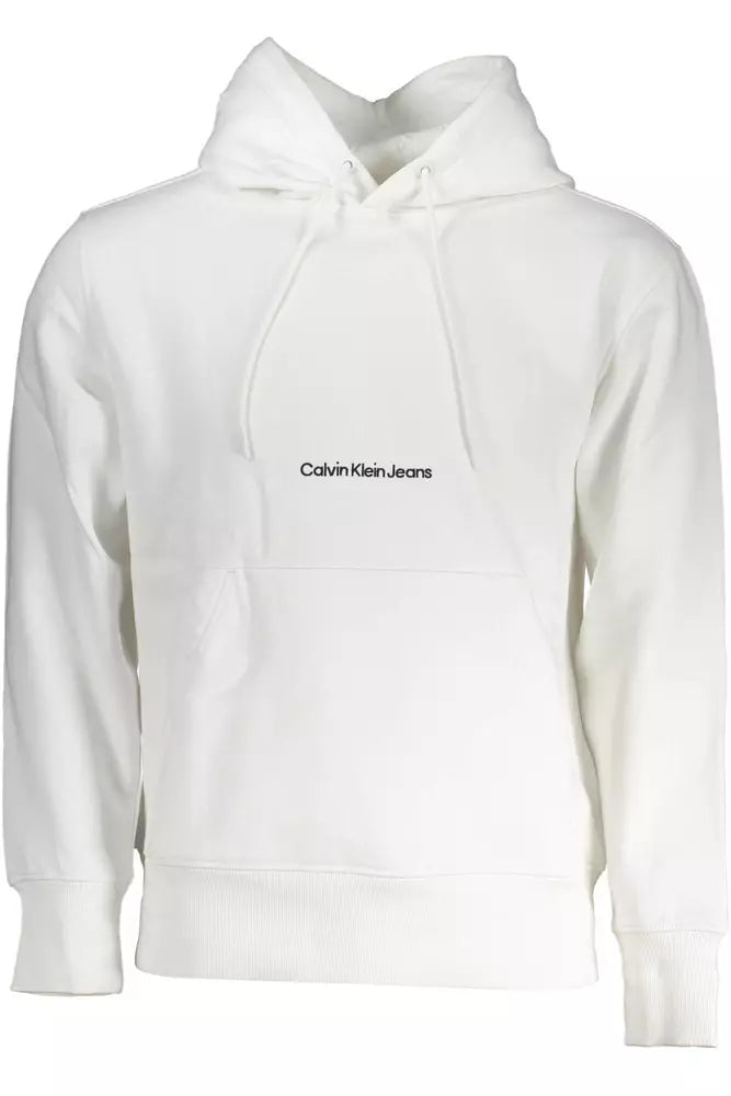 White Cotton Men Sweater - GLAMHUB BOUTIQUE 