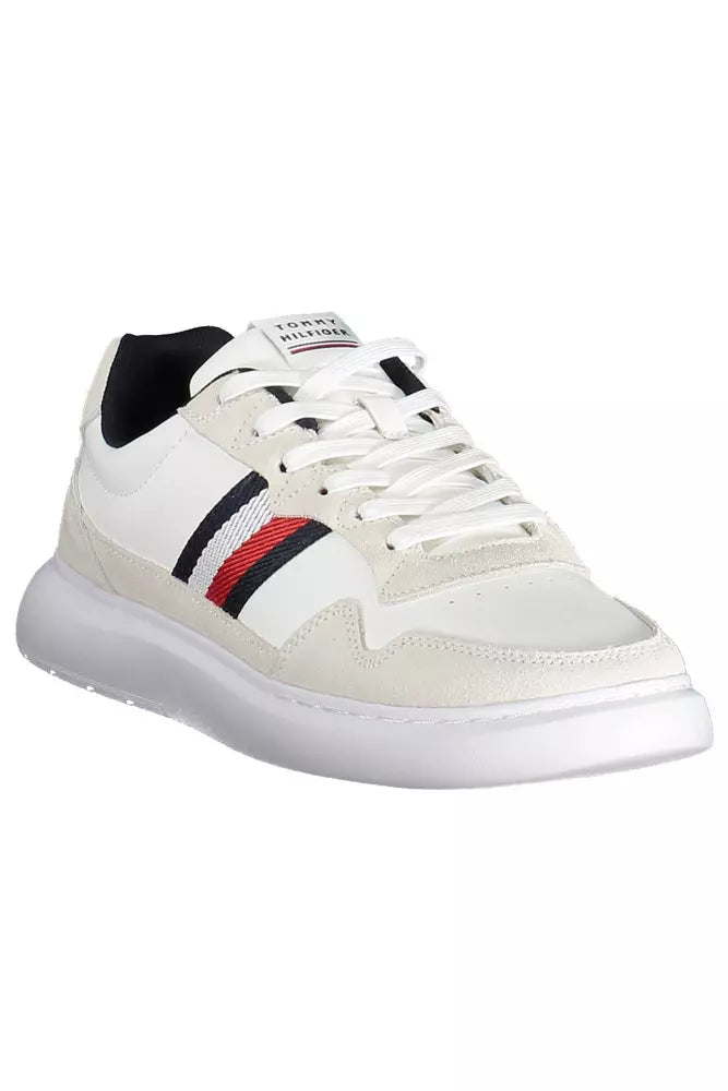 White Leather Men Sneaker - GLAMHUB BOUTIQUE 