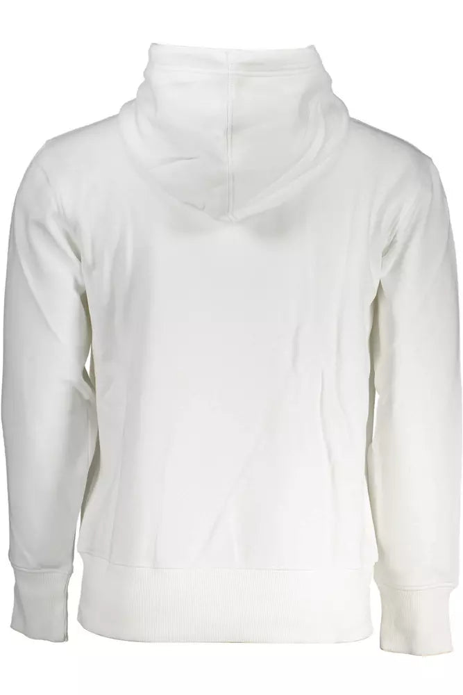 White Cotton Men Sweater - GLAMHUB BOUTIQUE 