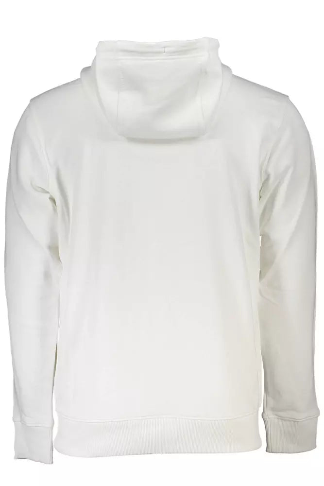 White Cotton Men Sweater - GLAMHUB BOUTIQUE 