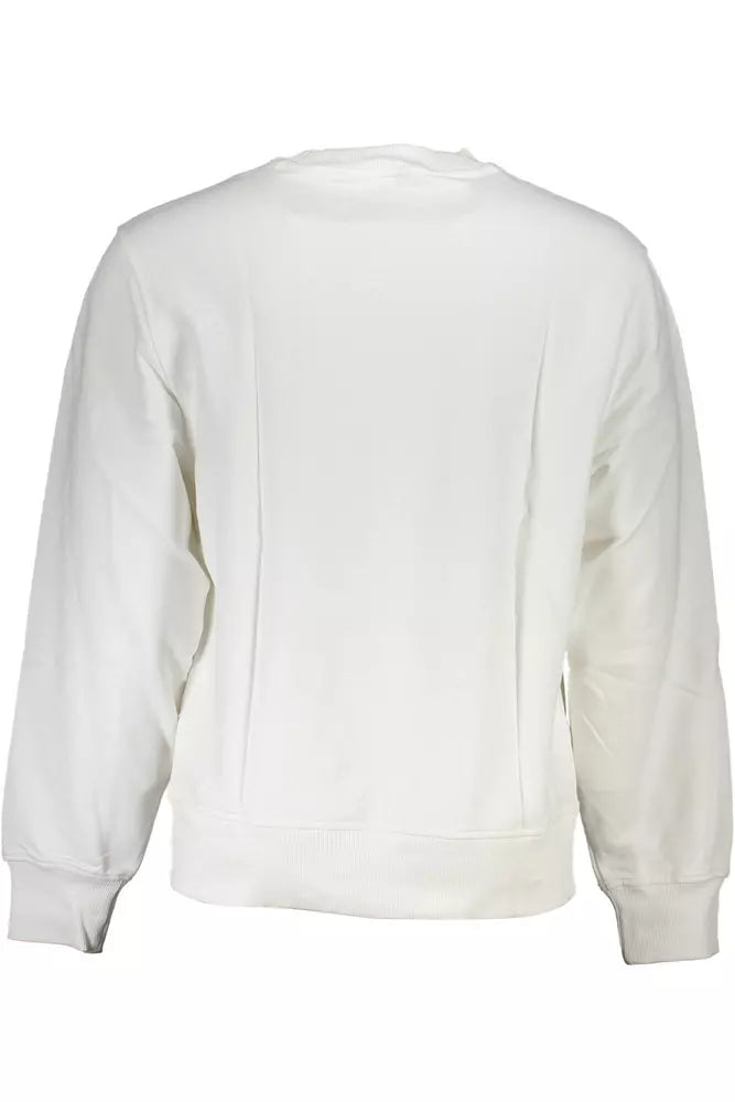 White Cotton Men Sweater - GLAMHUB BOUTIQUE 