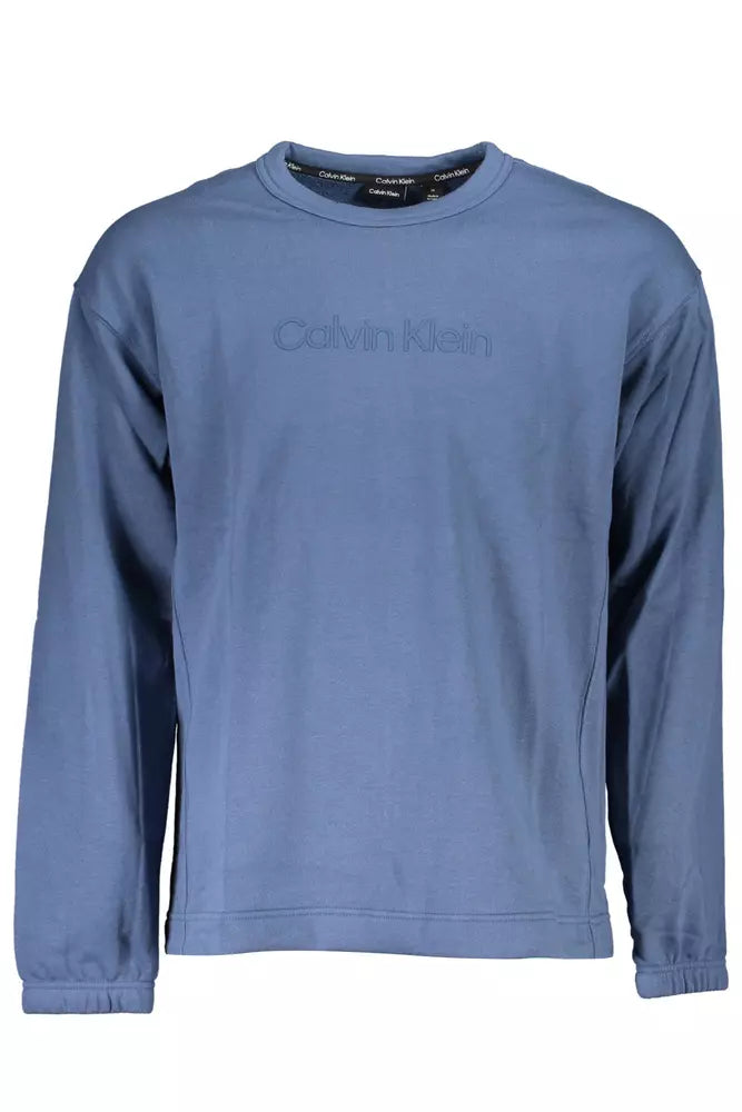 Blue Cotton Men Sweater - GLAMHUB BOUTIQUE 