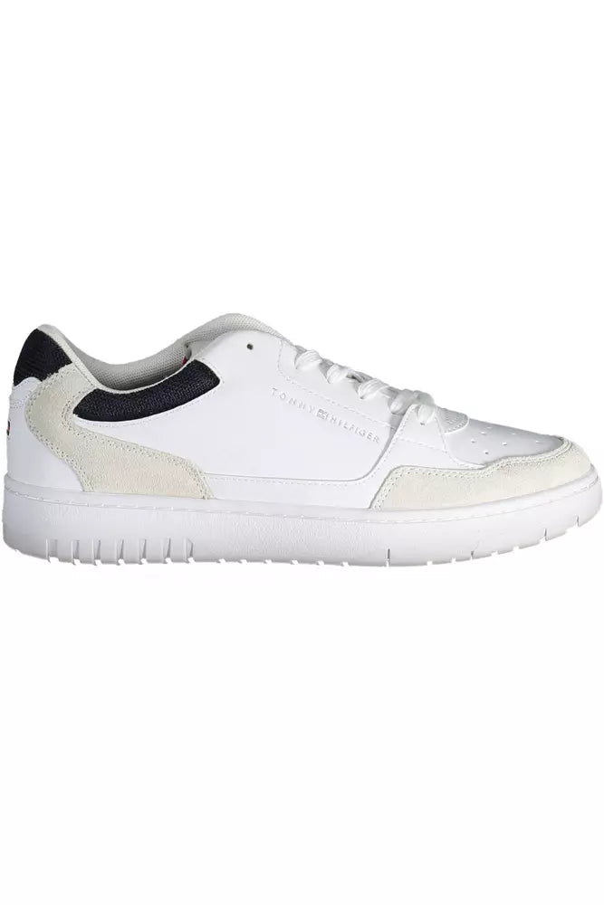 White Leather Men Sneaker - GLAMHUB BOUTIQUE 