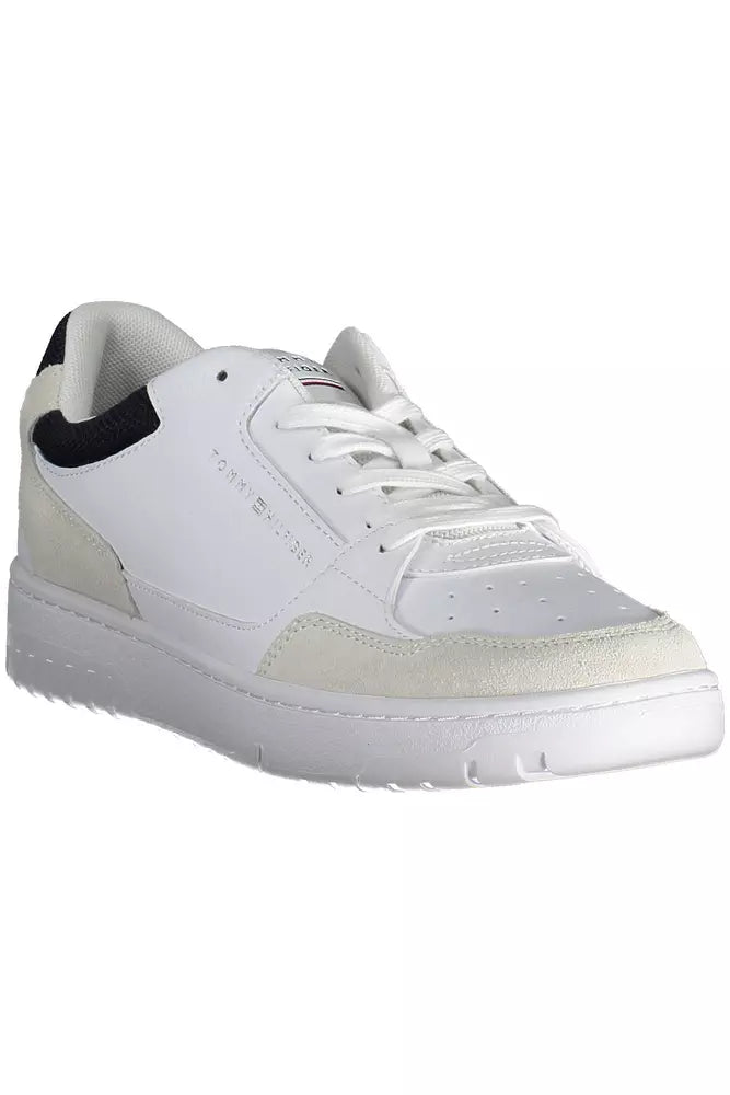 White Leather Men Sneaker - GLAMHUB BOUTIQUE 