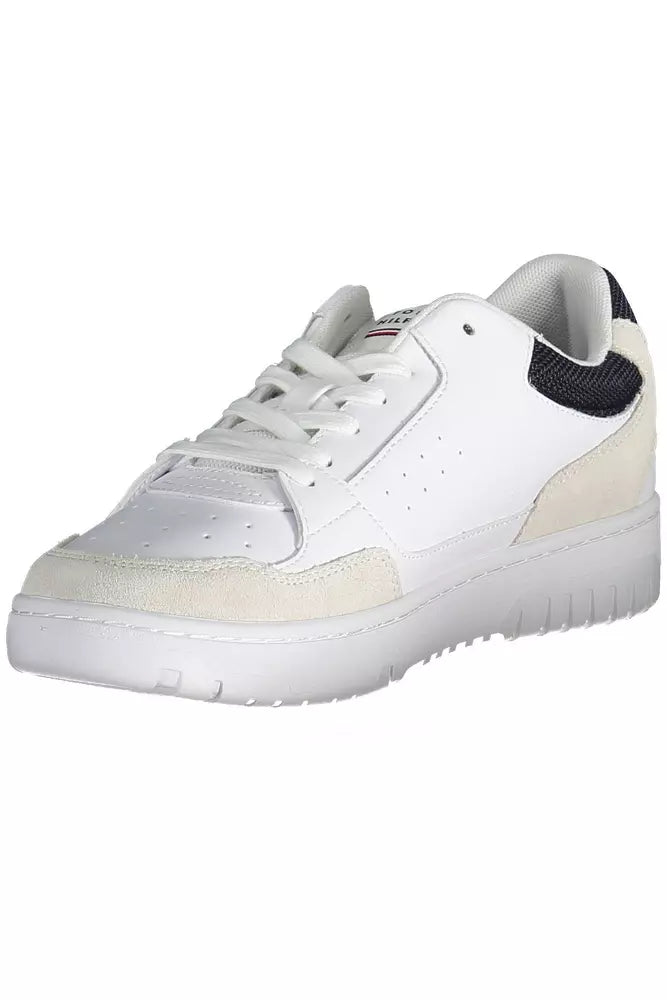 White Leather Men Sneaker - GLAMHUB BOUTIQUE 