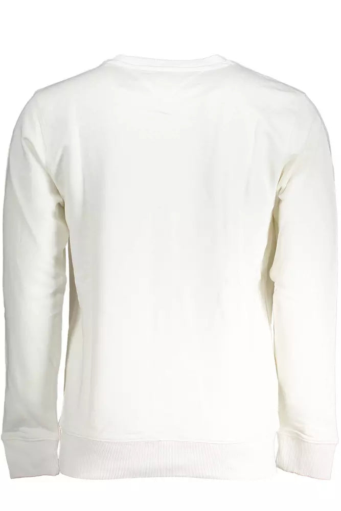 White Cotton Men Sweater - GLAMHUB BOUTIQUE 