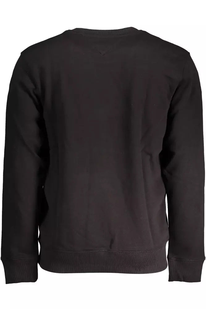 Black Cotton Men Sweater - GLAMHUB BOUTIQUE 