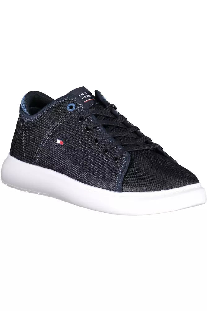 Blue Polyester Men Sneaker - GLAMHUB BOUTIQUE 