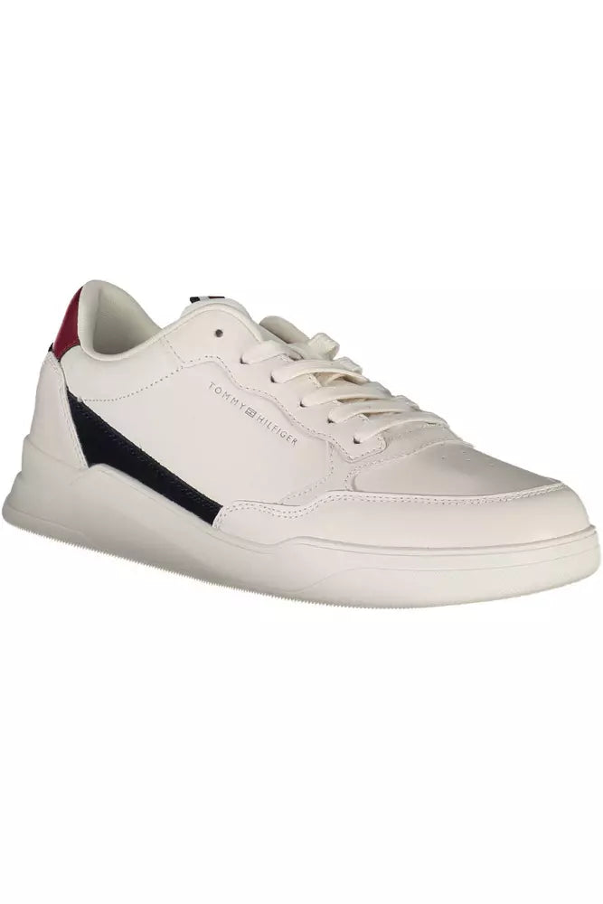 White Leather Men Sneaker - GLAMHUB BOUTIQUE 