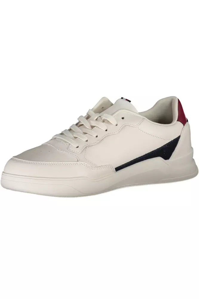 White Leather Men Sneaker - GLAMHUB BOUTIQUE 