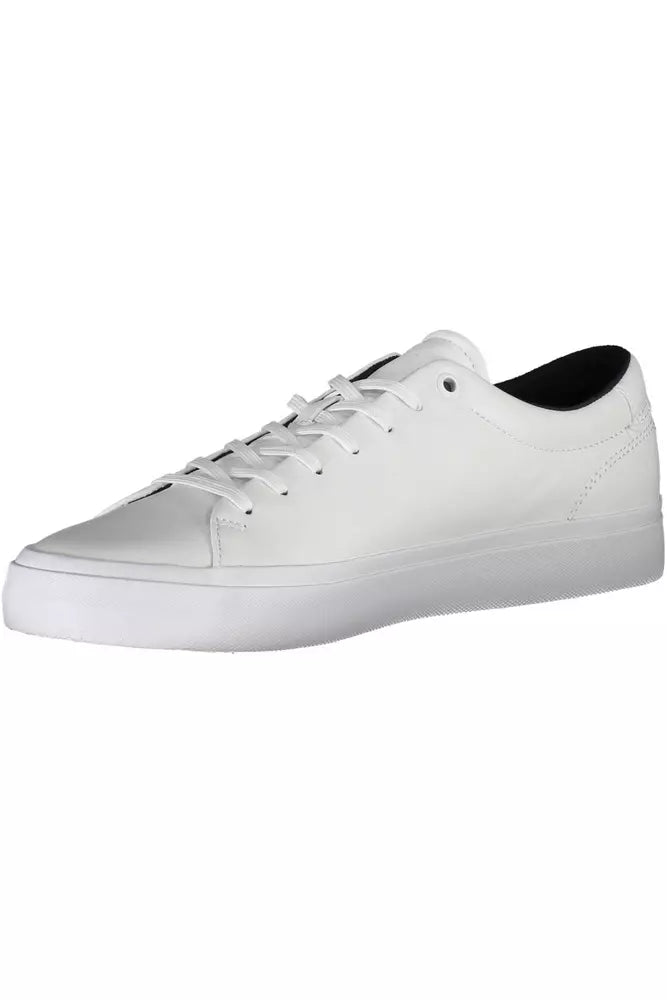 White Leather Men Sneaker - GLAMHUB BOUTIQUE 