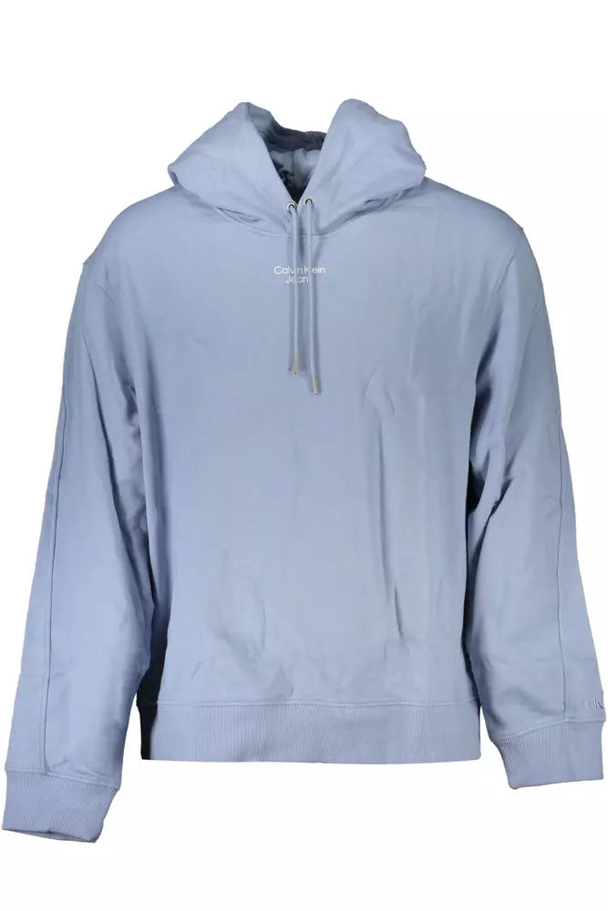 Light Blue Cotton Men Sweater - GLAMHUB BOUTIQUE 