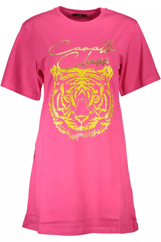 Pink Cotton Women Top - GlamHub Luxury and Icon Brand Clothing