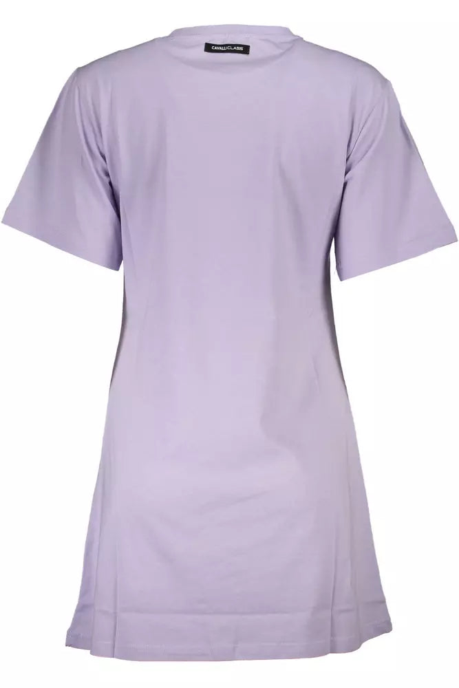 Purple Cotton Women Top - GlamHub Luxury and Icon Brand Clothing