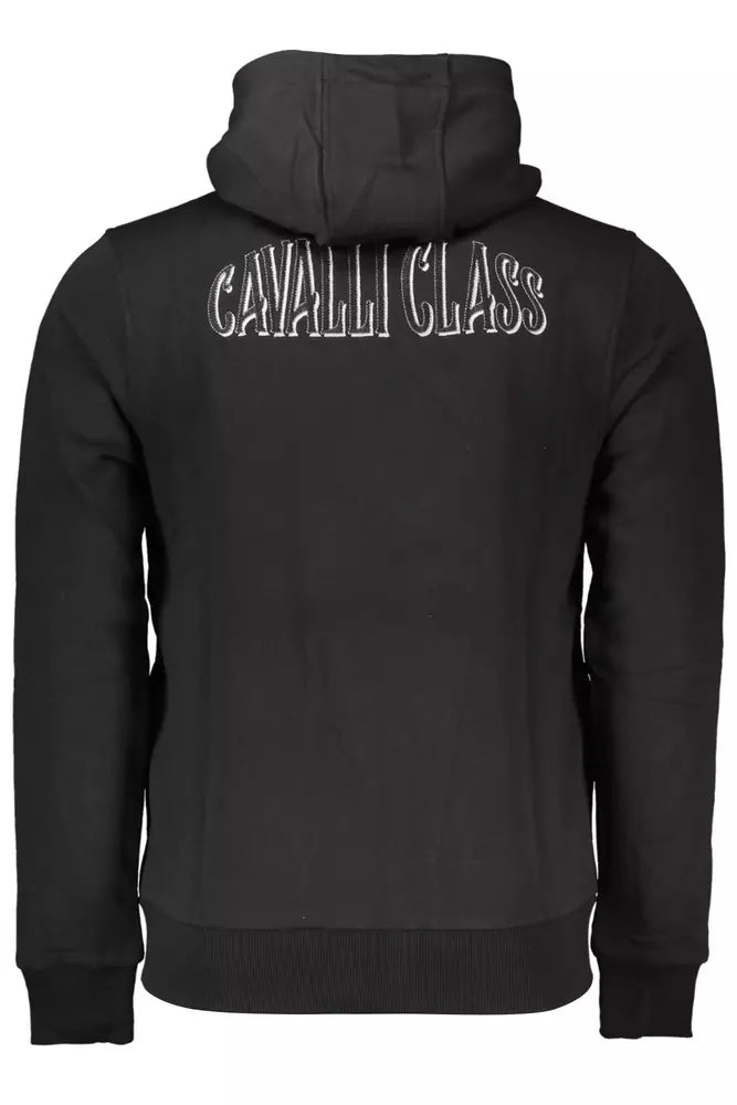 Black Cotton Men Sweater - GlamHub Luxury and Icon Brand Clothing