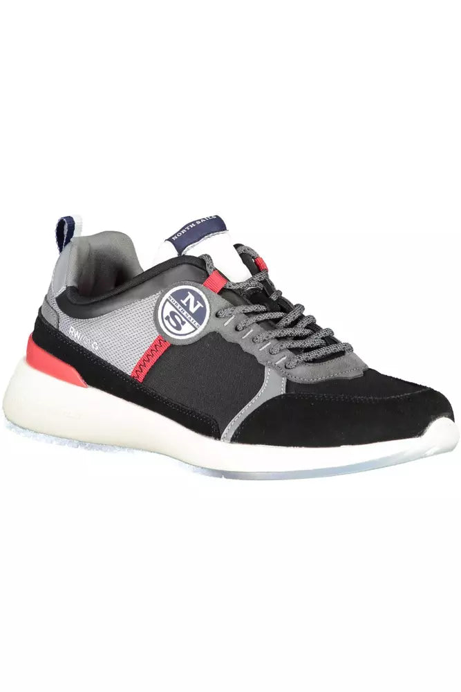 Black Synthetic Men Sneaker