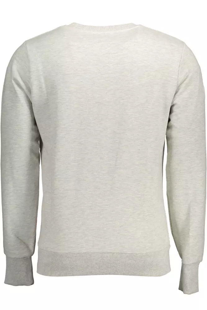 Gray Cotton Mens Sweater - GLAMHUB BOUTIQUE 