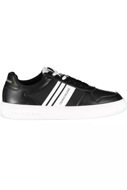 Black Polyester Men Sneaker - GLAMHUB BOUTIQUE 