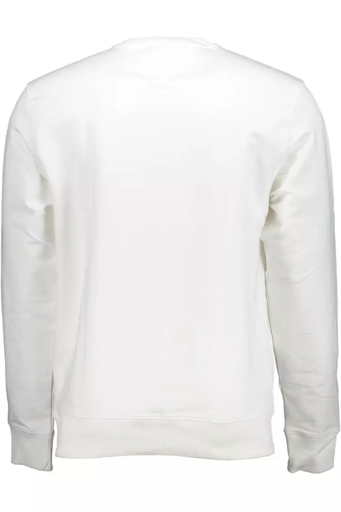 White Cotton Men Sweater - GLAMHUB BOUTIQUE 