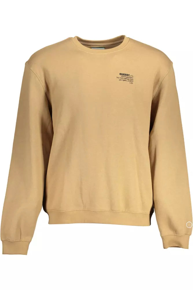 Beige Cotton Mens Sweater - GLAMHUB BOUTIQUE 