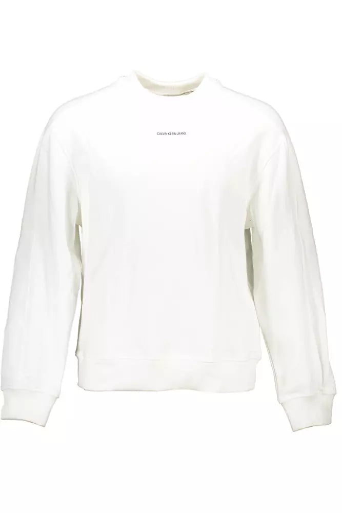 White Cotton Men Sweater - GLAMHUB BOUTIQUE 