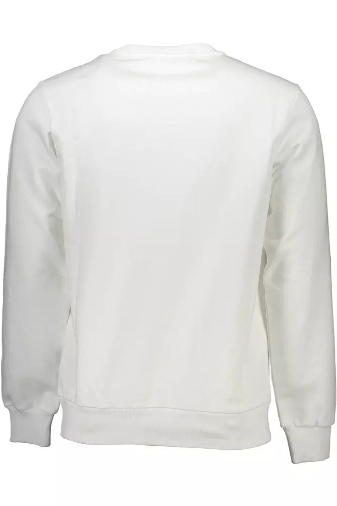 White Cotton Men's Sweater - GLAMHUB BOUTIQUE 