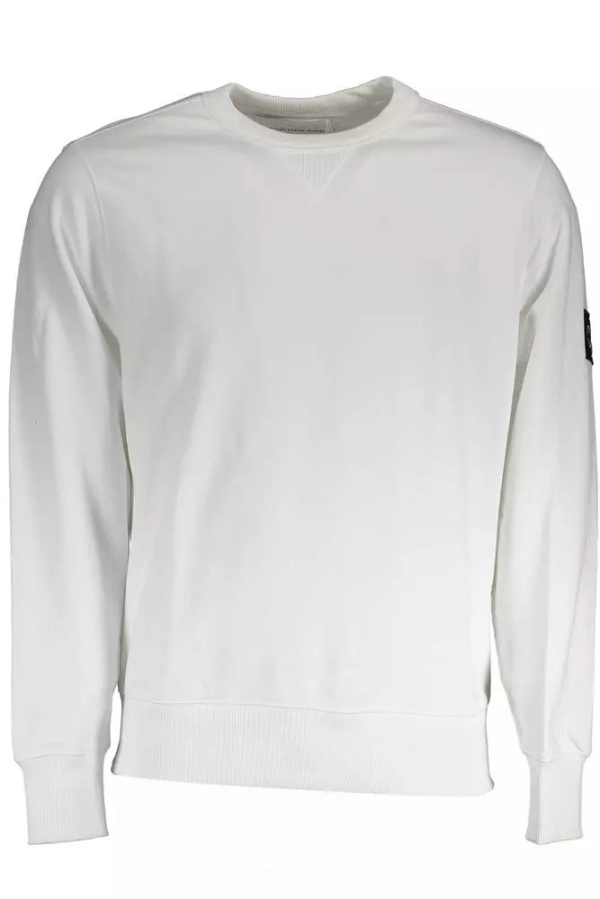 White Cotton Men Sweater - GLAMHUB BOUTIQUE 