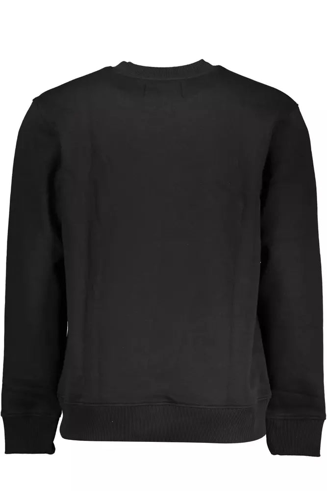 Black Cotton Men Sweater - GLAMHUB BOUTIQUE 