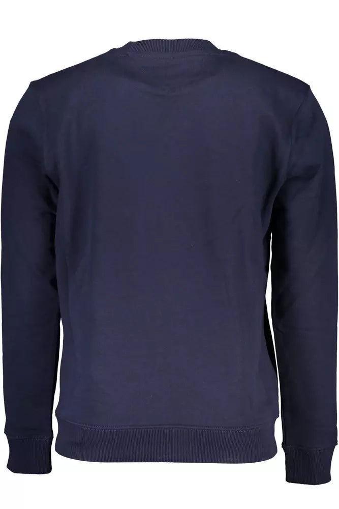 Blue Cotton Men Sweater - GLAMHUB BOUTIQUE 