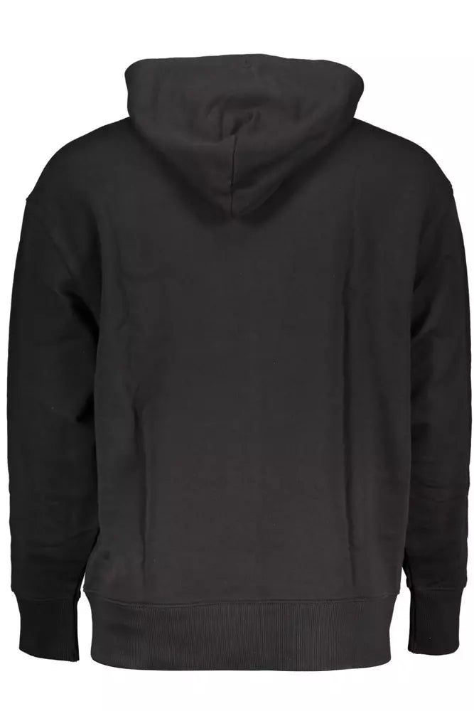 Black Cotton Men Sweater - GLAMHUB BOUTIQUE 