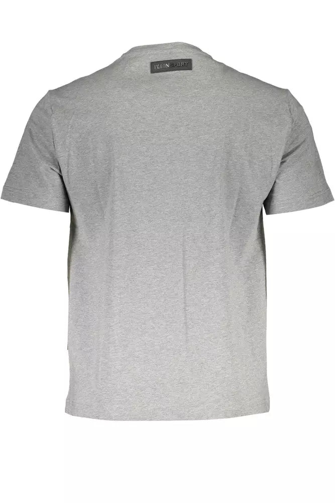 Graues Baumwoll-T-Shirt für Herren