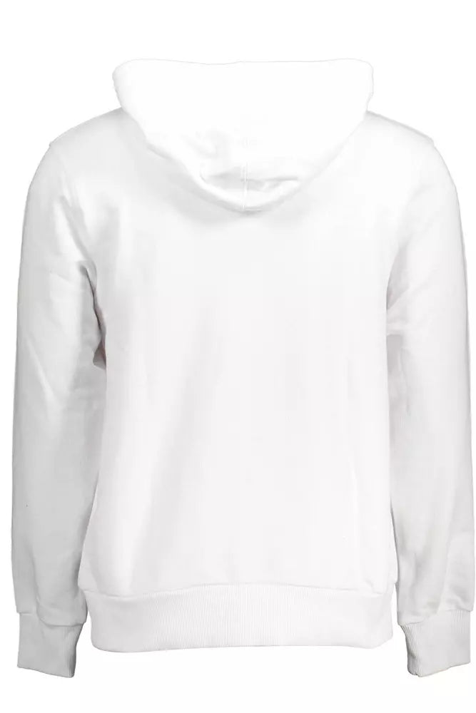 White Cotton Men Sweater - GlamHub Luxury and Icon Brand Clothing