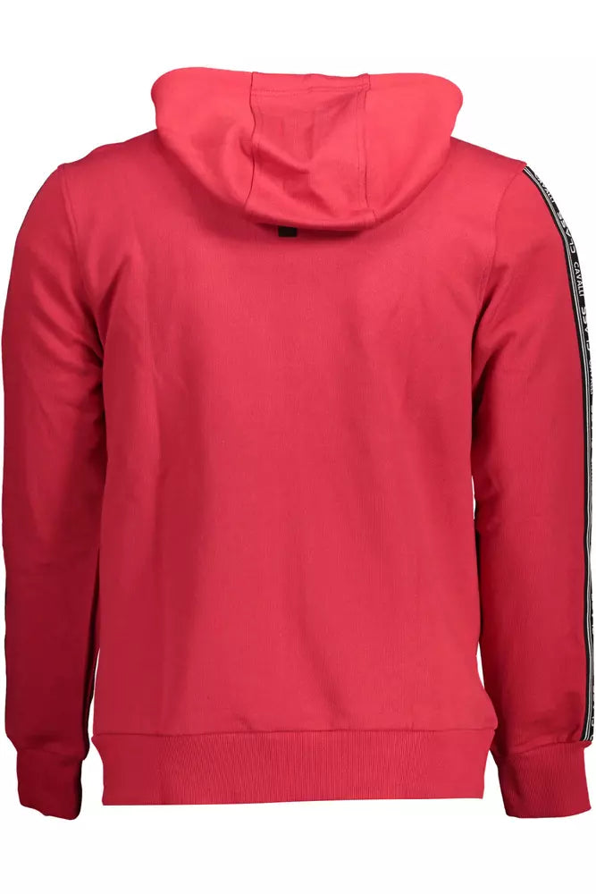 Red Cotton Men Sweater - GlamHub Luxury and Icon Brand Clothing