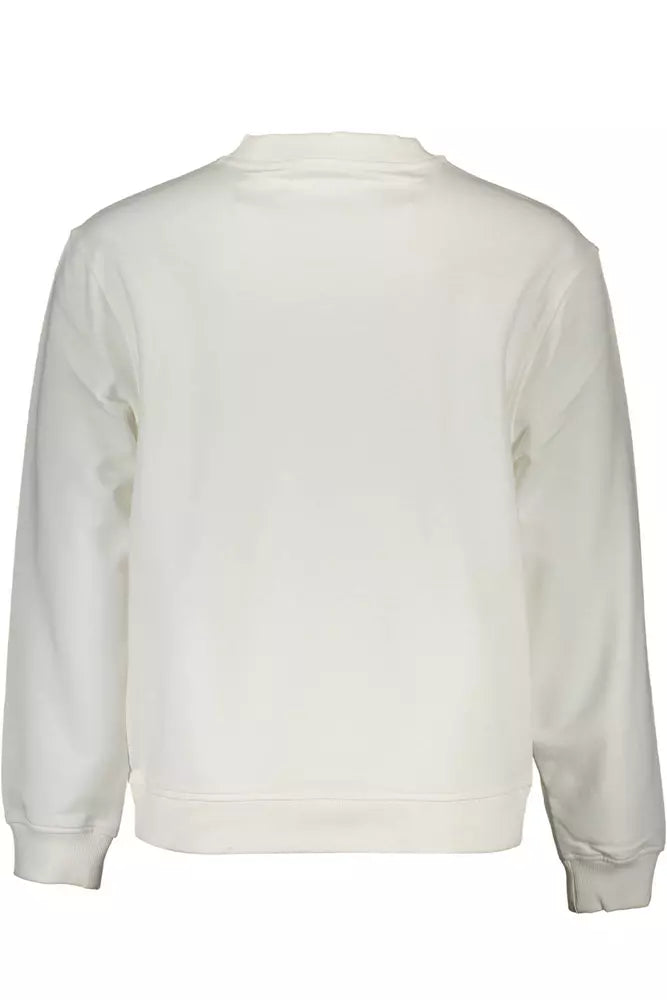 White Cotton Men Sweater - GLAMHUB BOUTIQUE 