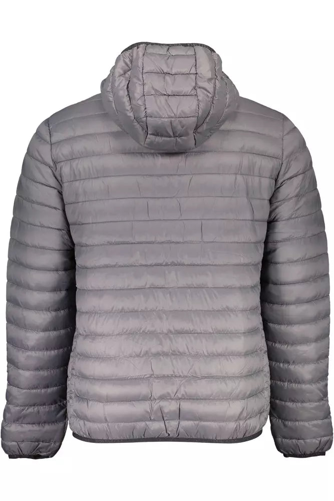 Gray Polyamide Men Jacket